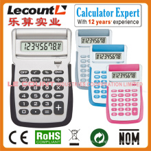 Calculatrice portable à 8 chiffres avec couvercle rabattable (LC596)